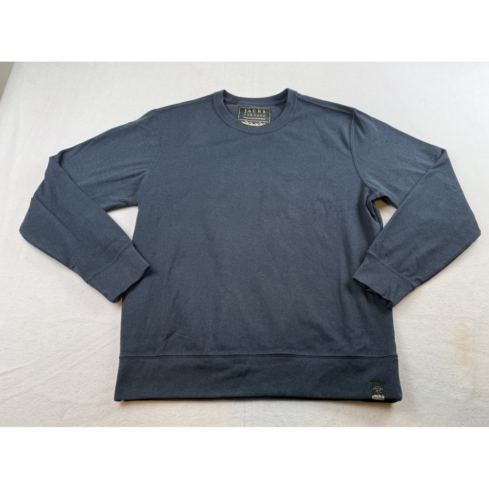 Jachs New York Men's Size S Navy Blue Long Sleeve Crewneck Pullover Sweatshirt